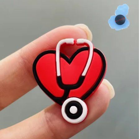 Doktor Steteskop Kalp Hemşire Hediye Rozet