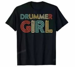 Drummer Girl Kadın Tshirt