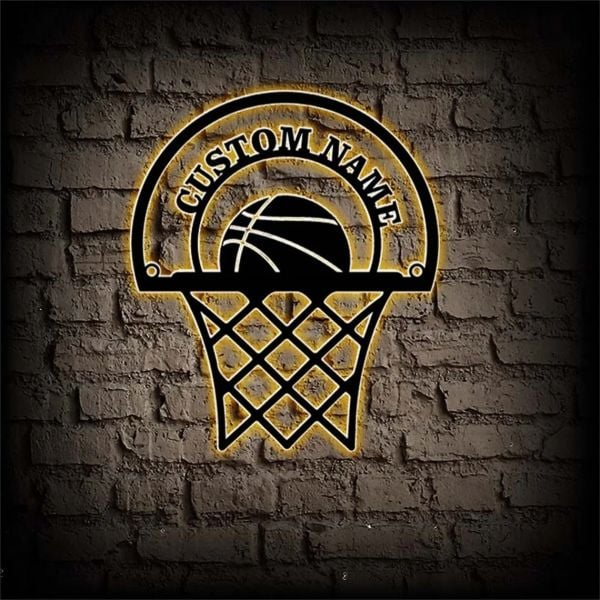Basketbol Basketçi Hediye Ahşap Duvar Dekoru