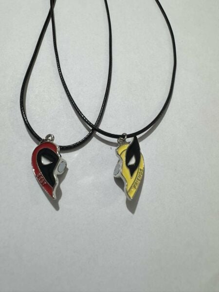 Deadpool & Wolverine Best Friends Mıknatıslı İkili Çift Arkadaş Kolyesi 2 adet