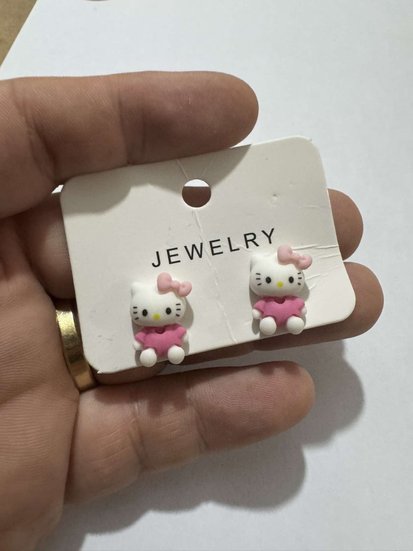 Hello Kitty Çocuk Pembe Küpe