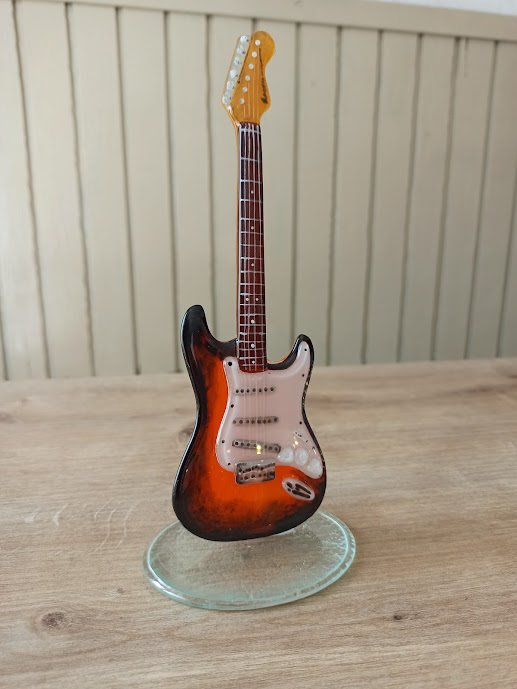 Elektro Gitar Cam Biblo Hediyelik