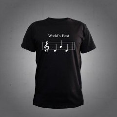 World's Best SiyahTshirt L