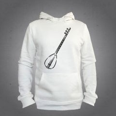 Bağlama Saz Kapüşonlu Sweatshirt Hoodie L