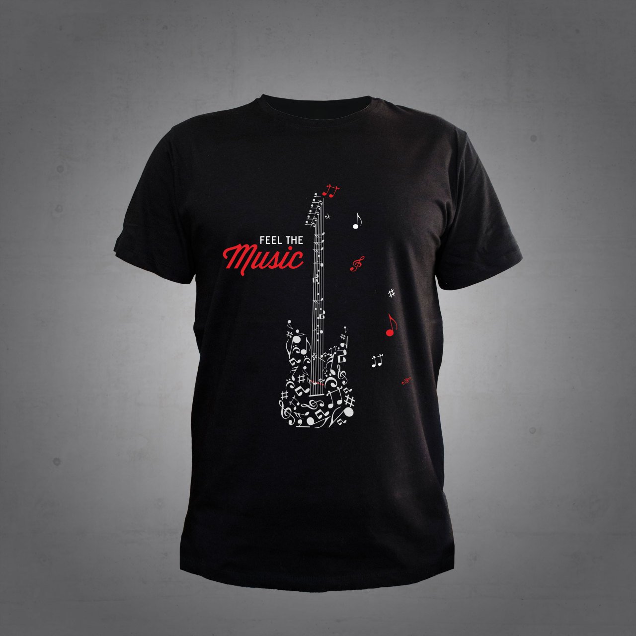 Gitar Siyah Tshirt L