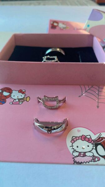 Hello Kitty Spiderman Ayarlanabilir Çift Yüzük