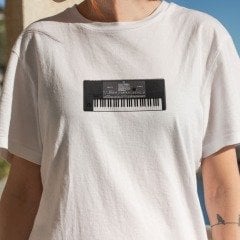 Org Beyaz Tshirt Unisex L