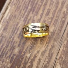 925 Ayar Gümüş Yüzük Gold