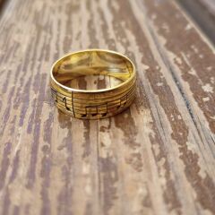 925 Ayar Gümüş Yüzük Gold 9