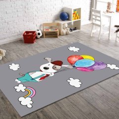 Köpek ve Balonlar Çocuk Halısı