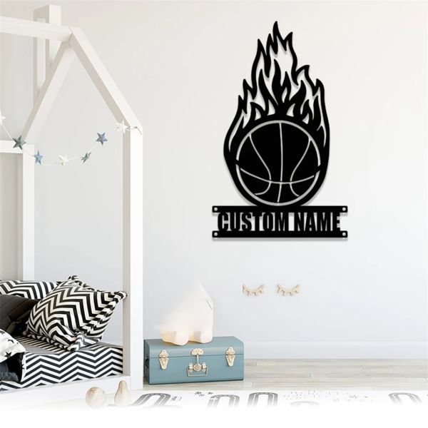 Basketbol  Basketçi Topu Hediye Ahşap Duvar Dekoru