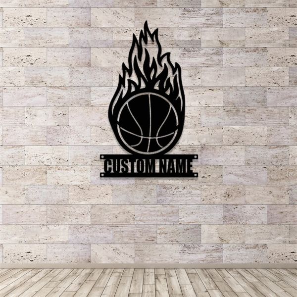 Basketbol  Basketçi Topu Hediye Ahşap Duvar Dekoru