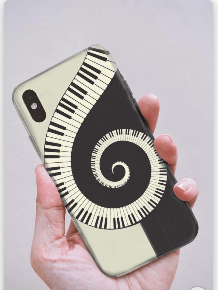 Piyano Desen iPhone Telefon Kılıfı