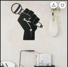 Mikrofon Duvar Dekoru Işıklı
