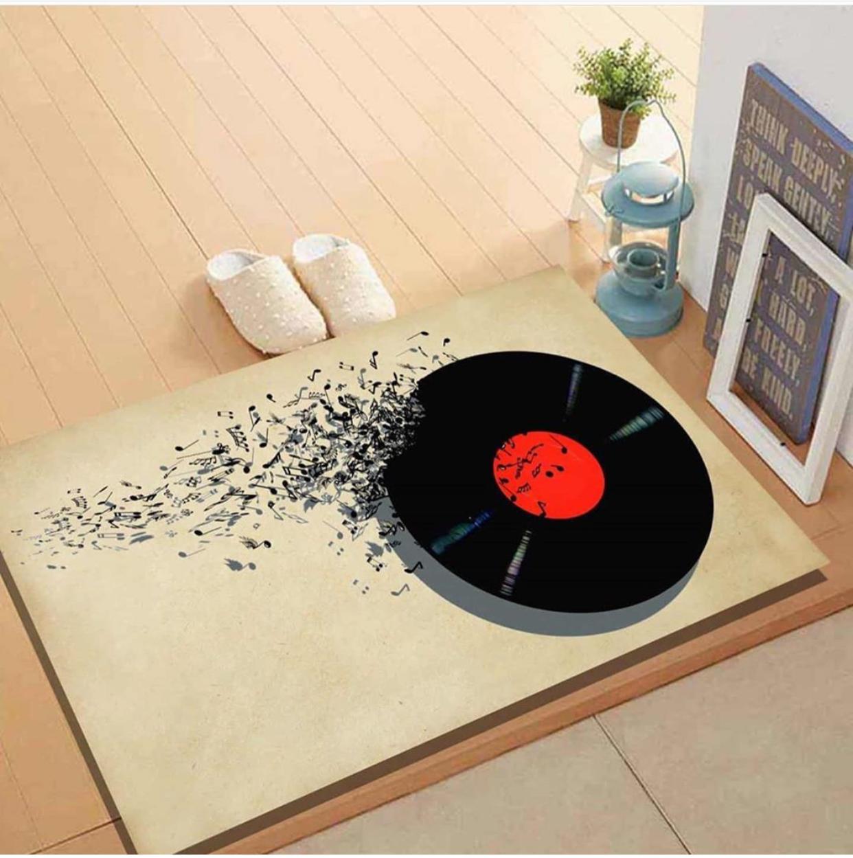 Plak Uçuşan Notalar Paspas İsimli