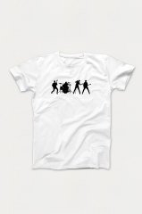 Konser Tshirt Beyaz Unisex L