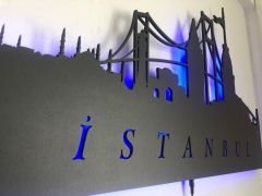 İstanbul Dekoratif  LED Işıklı Tablo
