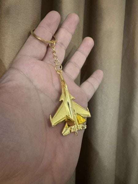 Savaş Uçağı Uçak Hostes Pilot Gold Altın Metal Anahtarlık