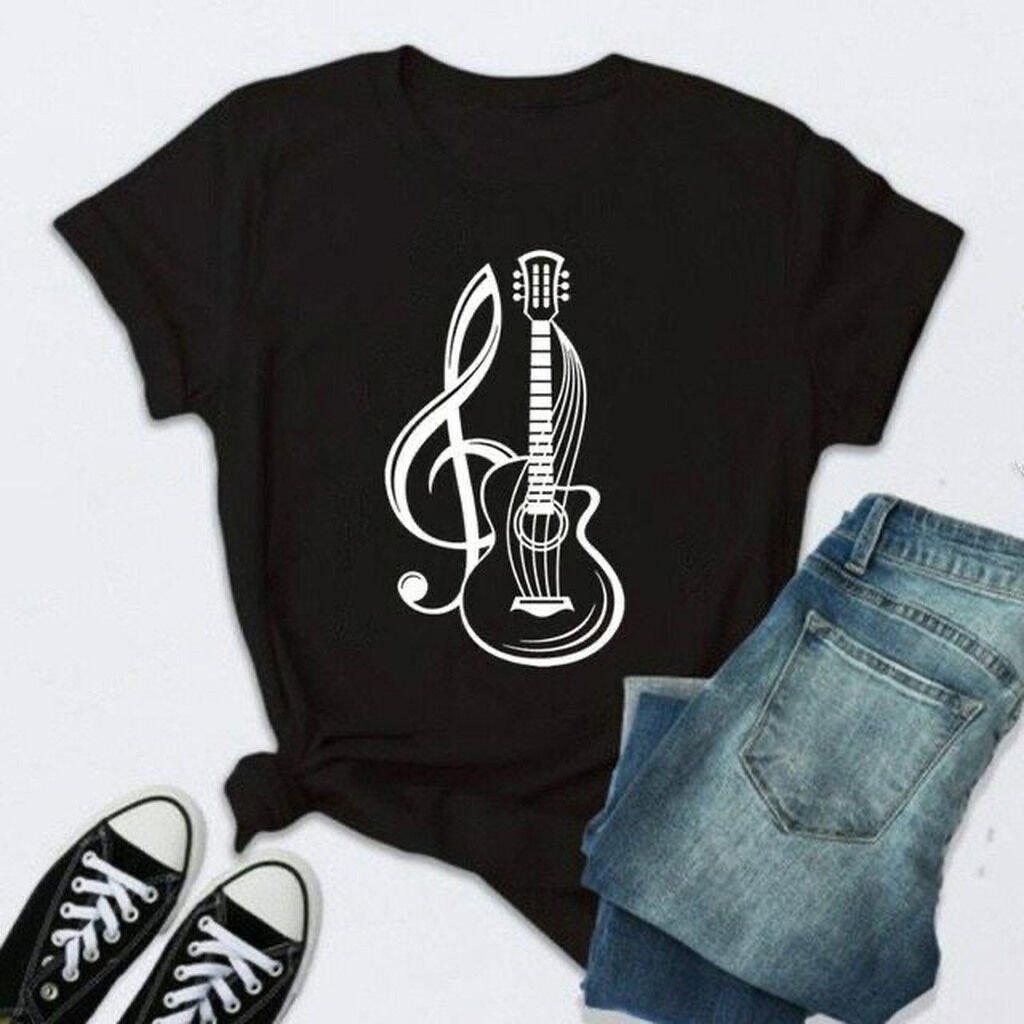 Sol Anahtar  Gitar Unisex Tshirt