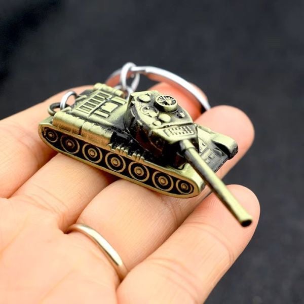 Tank 3D Oynak Ateşleme Yeri Haki Anahtarlık
