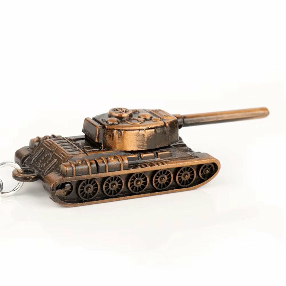 Tank 3D Oynak Ateşleme Yeri Bakır Anahtarlık