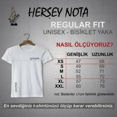 Sol Anahtar Nota Beyaz Unisex T-Shirt