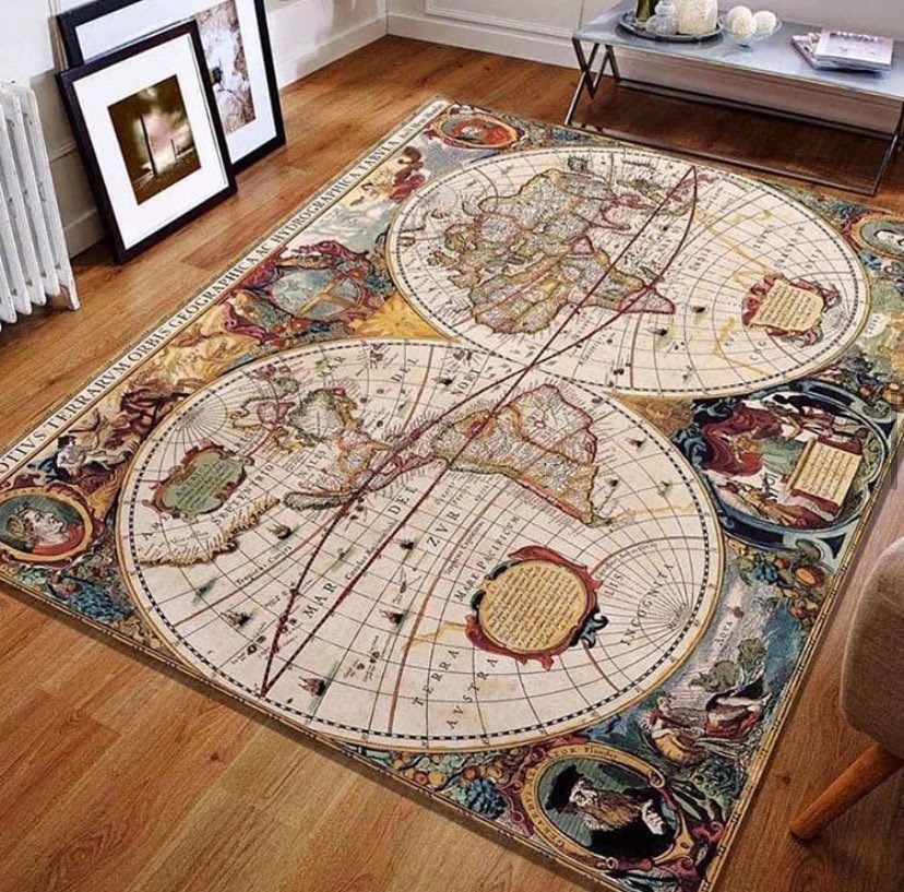 Harita Desen Halı 100x150