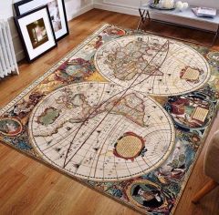 Harita Desen Halı 100x150