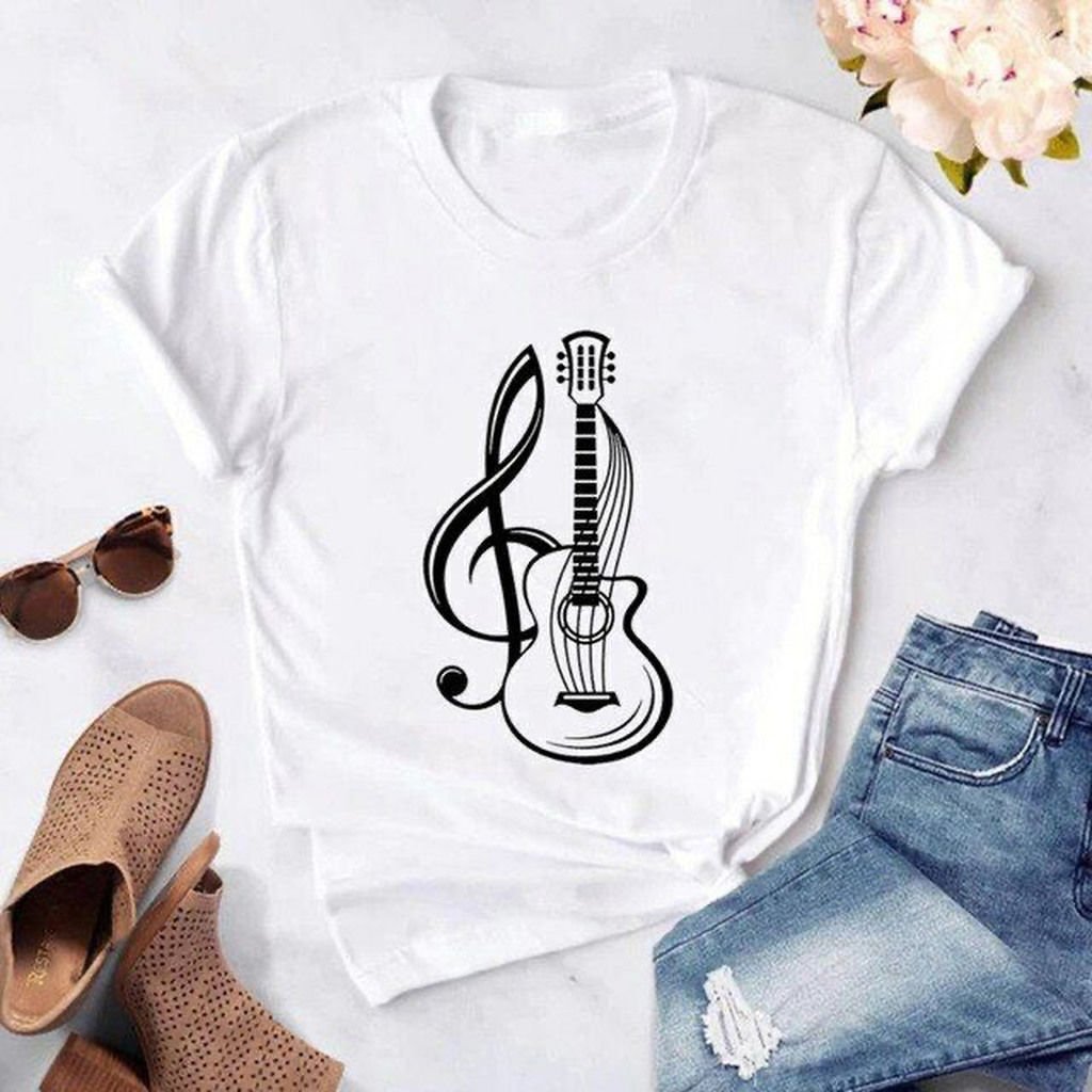 Sol Anahtar  Gitar Unisex Tshirt