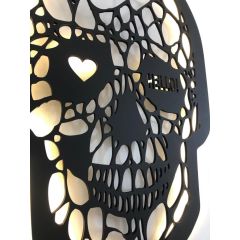 Skulls Dekoratif LED Işıklı Tablo