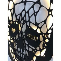 Skulls Dekoratif LED Işıklı Tablo