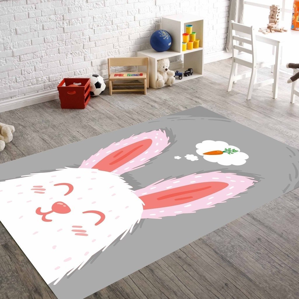 Tavşan Desenli Çocuk Halısı Model 2