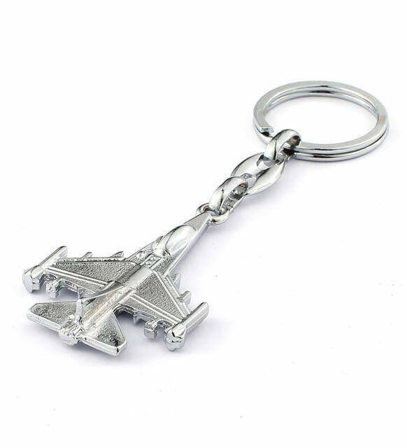Savaş Uçağı Anahtarlık Metal