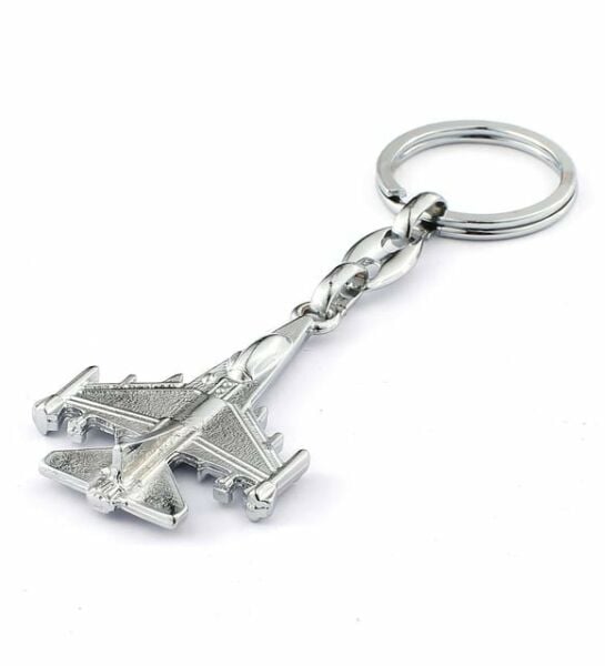 Savaş Uçağı Anahtarlık Metal