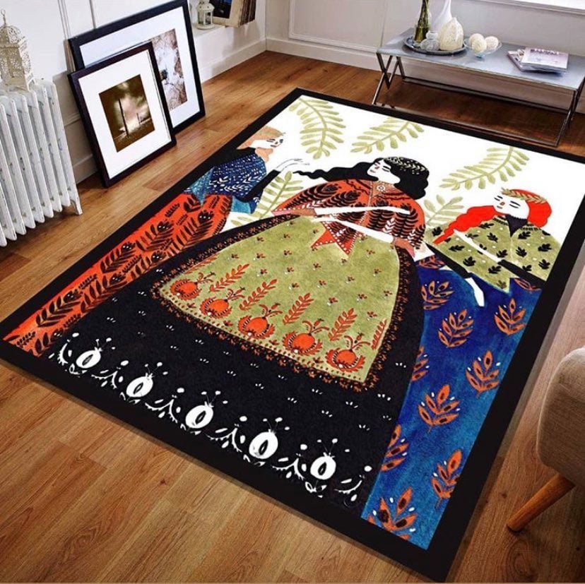 Analı Kızlı Sanatsal Halı 100x150