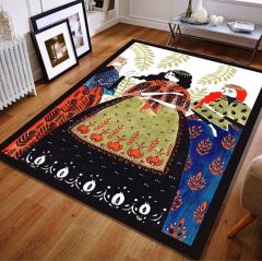 Analı Kızlı Sanatsal Halı 100x150