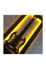 Bas Gitar Duvar Dekoru Işıklı 50x100cm