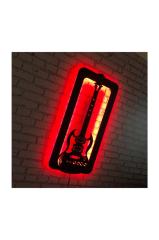 Bas Gitar Duvar Dekoru Işıklı 50x100cm