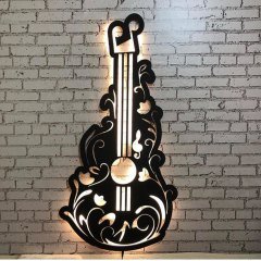 Gitar Duvar Dekoru Işıklı 50x100cm