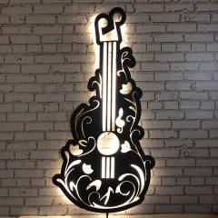 Gitar Duvar Dekoru Işıklı 50x100cm