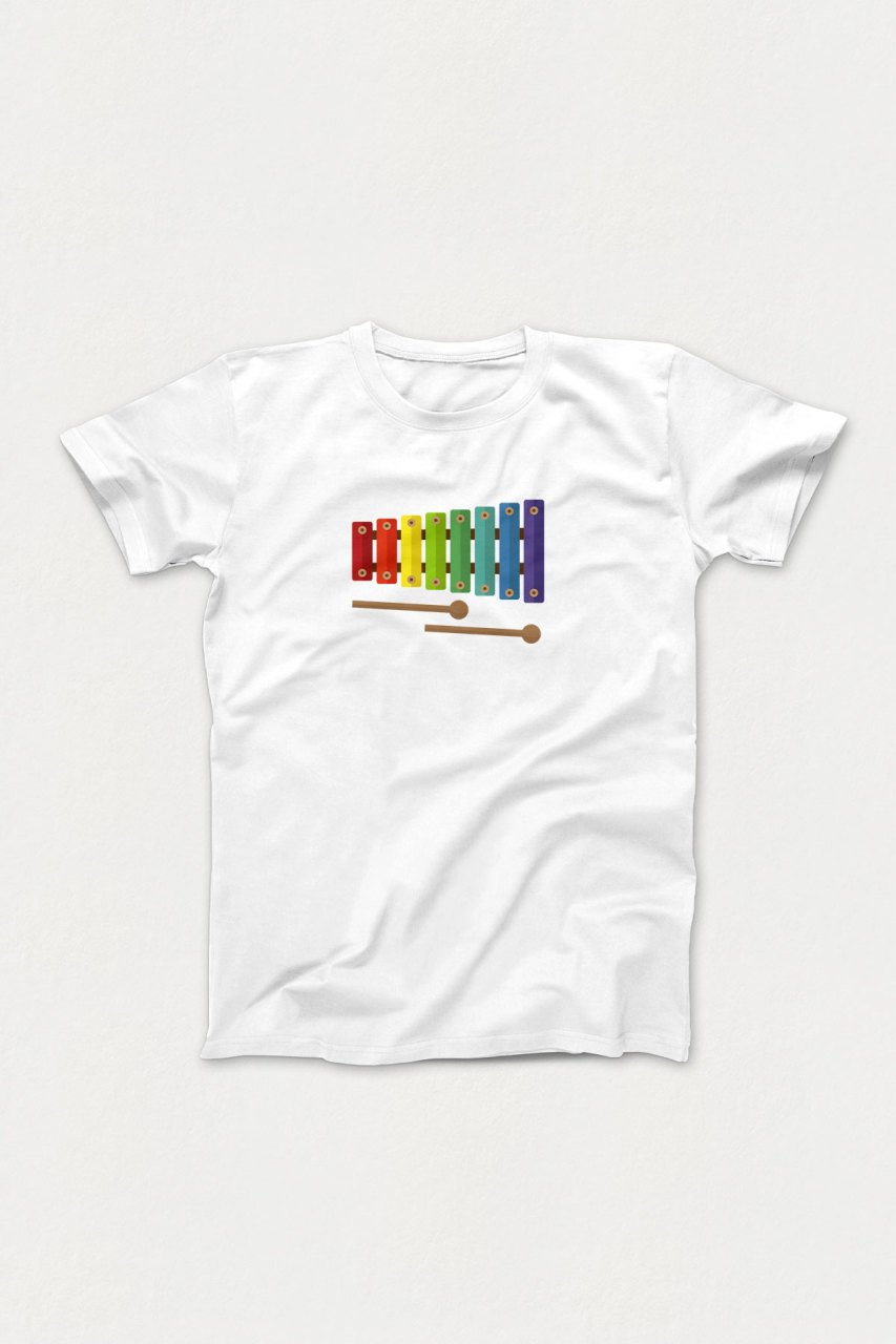 Ksilofon Beyaz Tshirt Unisex