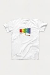 Ksilofon Beyaz Tshirt Unisex